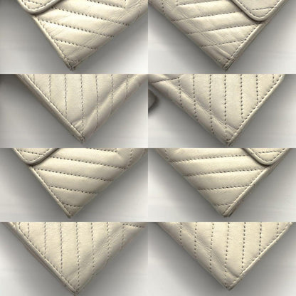 Chanel Wallet Chez Blanc Stitch Hook Trifold — view 8