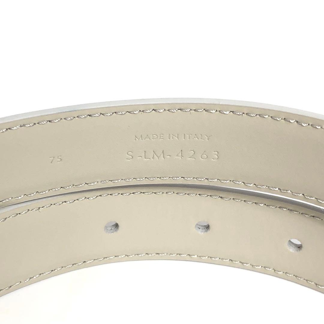 Celine Leather Belt Triomphe Gold Hardware