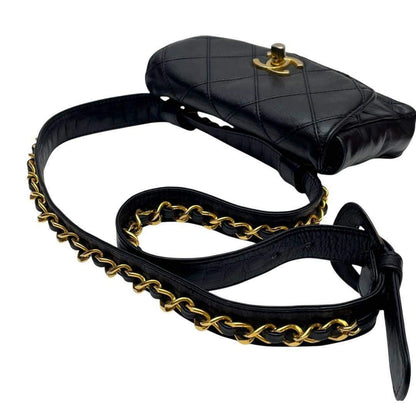 Chanel Quilted Bicolor Waist Shoulder Bag Pouch — view 6