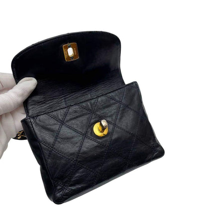 Chanel Quilted Bicolor Waist Shoulder Bag Pouch — view 8