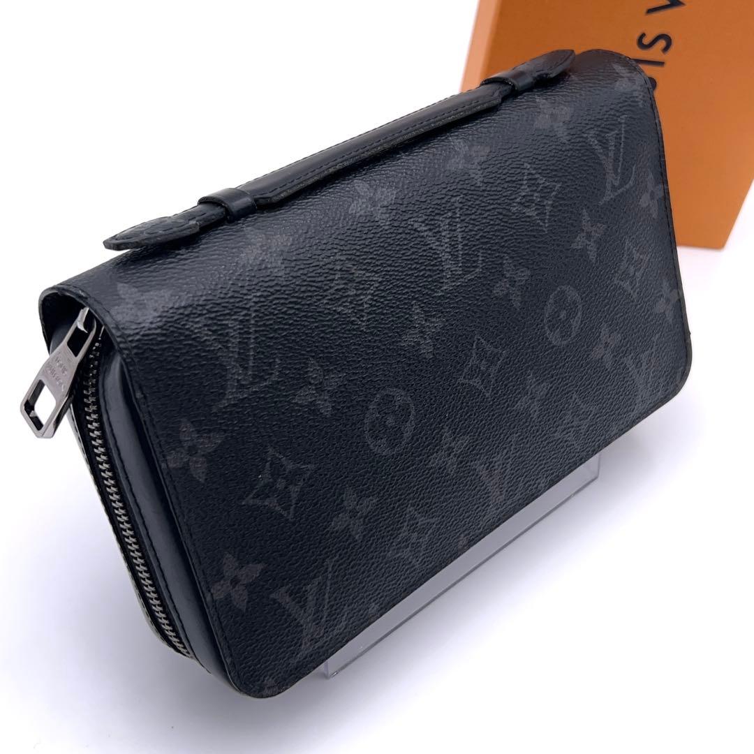 Louis Vuitton Monogram Eclipse Zippy XL Wallet Black