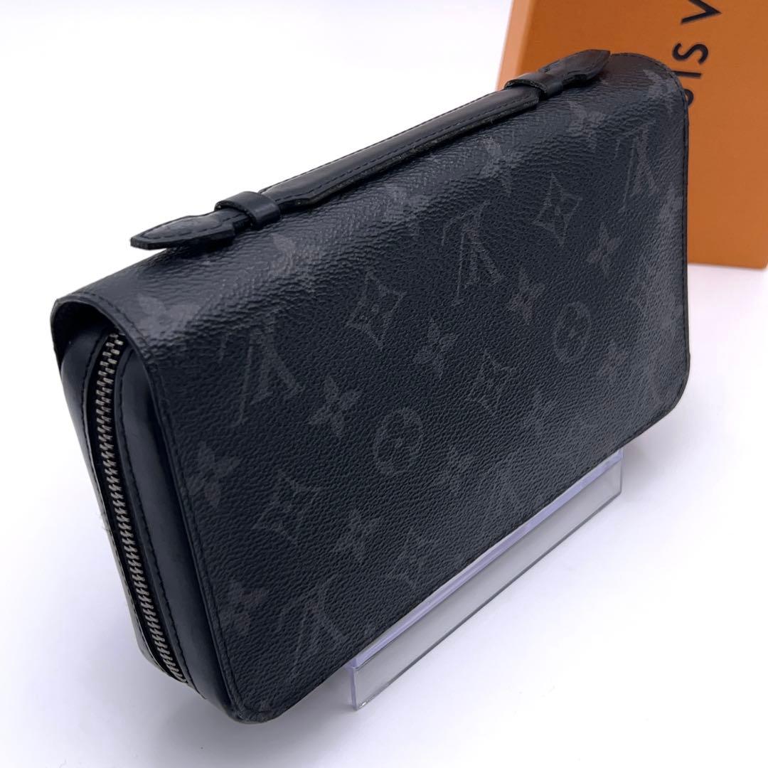 Louis Vuitton Monogram Eclipse Zippy XL Wallet Black — view 2