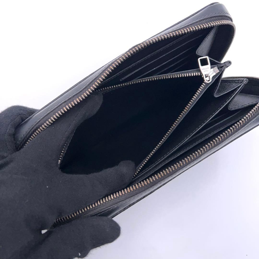 Louis Vuitton Monogram Eclipse Zippy XL Wallet Black — view 4