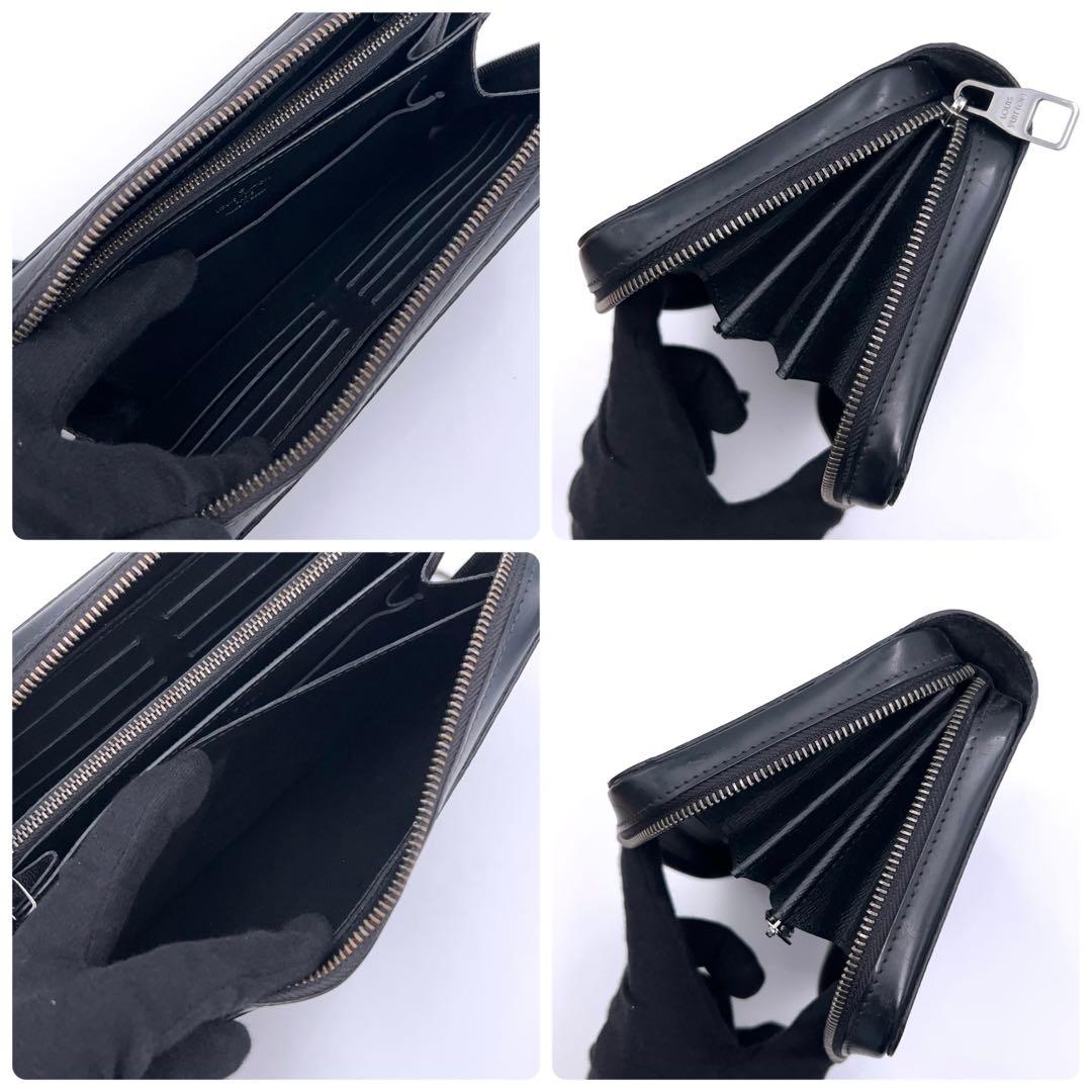 Louis Vuitton Monogram Eclipse Zippy XL Wallet Black — view 6
