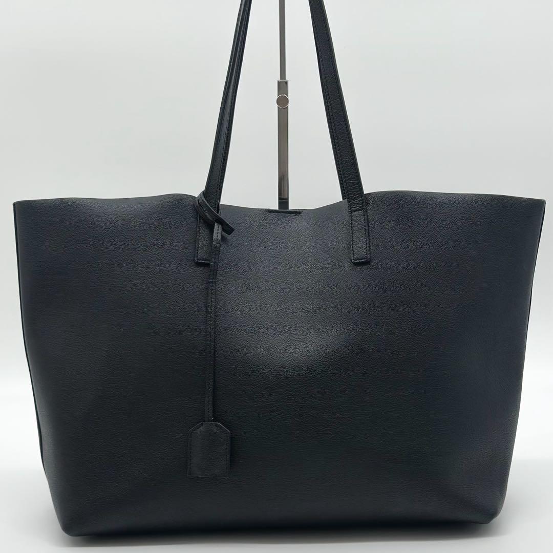 Saint Laurent Shopping Tote Cabas Leather Handbag — view 2