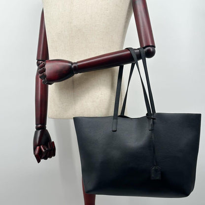 Saint Laurent Shopping Tote Cabas Leather Handbag — view 4