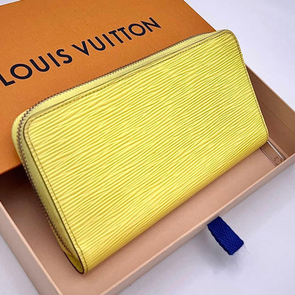Louis Vuitton Epi Wallet Yellow Newshape Leather — view 2
