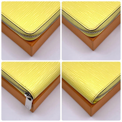 Louis Vuitton Epi Wallet Yellow Newshape Leather — view 8