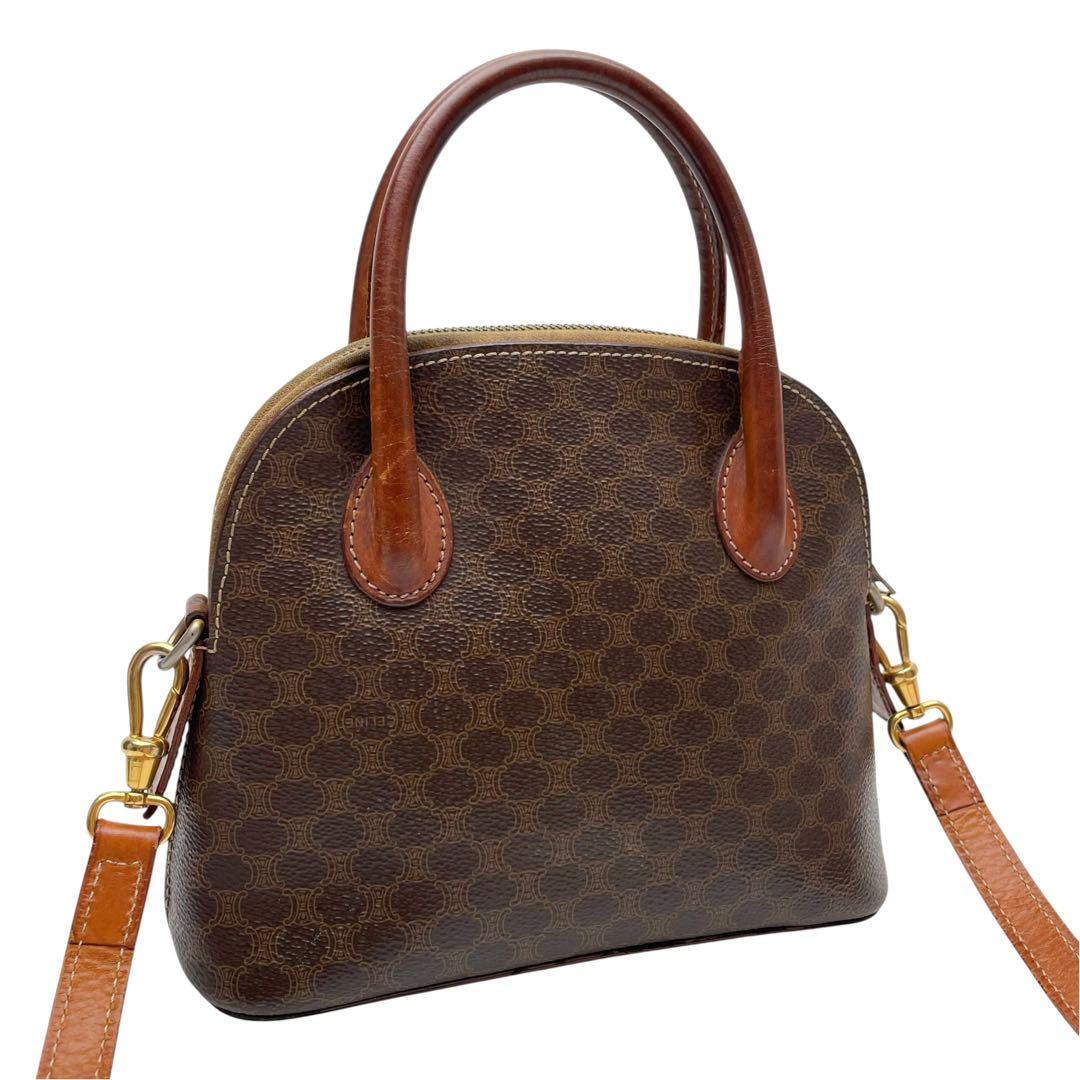 Celine Macadam Leather Triomphe 2-Way Bag — view 2