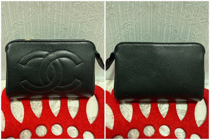 Chanel Caviar Leather Pouch — view 2