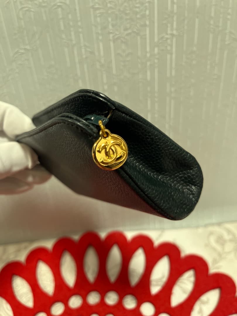 Chanel Caviar Leather Pouch — view 7