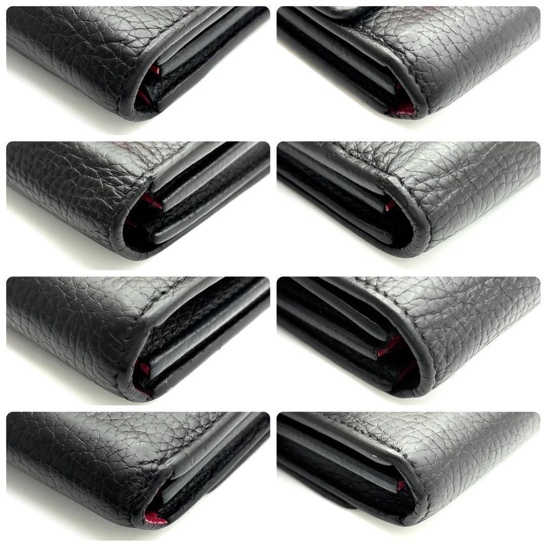 Louis Vuitton Wallet Portefeuille Capucines Taurillon Black — view 8