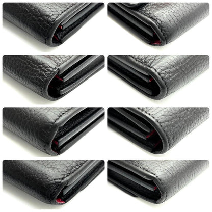 Louis Vuitton Wallet Portefeuille Capucines Taurillon Black — view 8