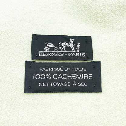 Hermes Shawl Light Green 100% Cashmere with Tags