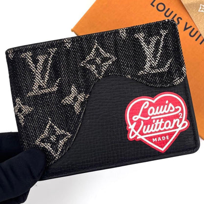 Louis Vuitton Monogram Denim Portefeuille Slender NIGO Wallet