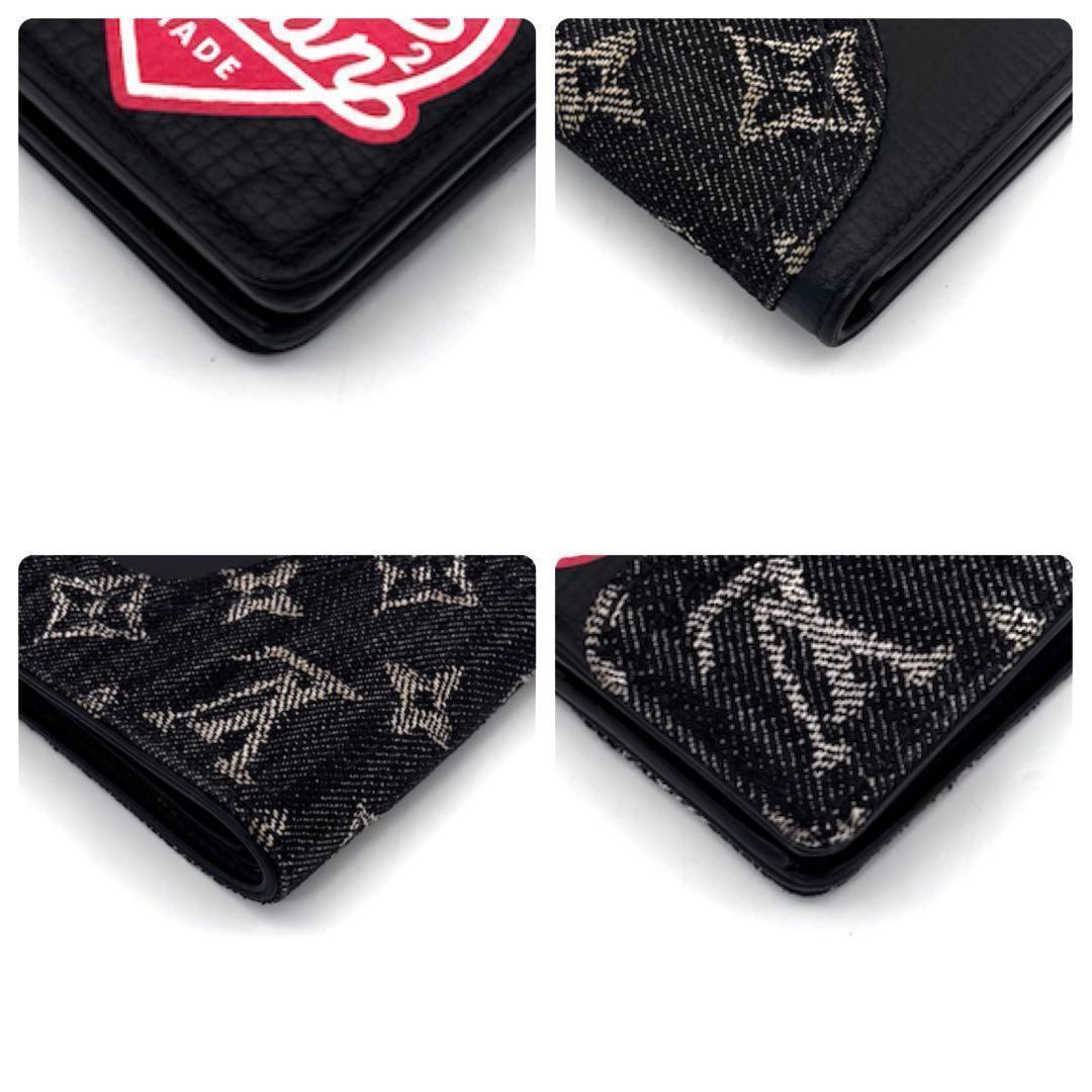 Louis Vuitton Monogram Denim Portefeuille Slender NIGO Wallet — view 7