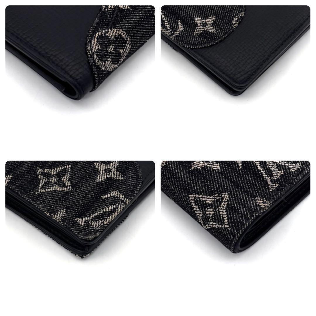 Louis Vuitton Monogram Denim Portefeuille Slender NIGO Wallet — view 8