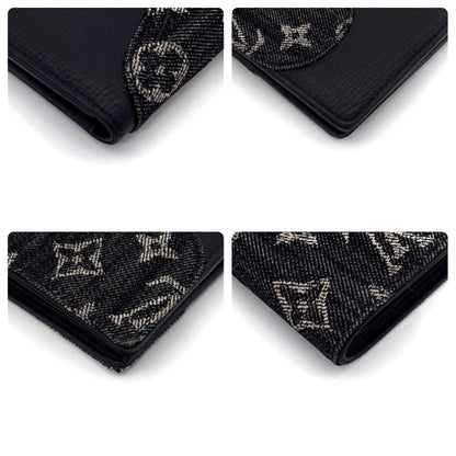 Louis Vuitton Monogram Denim Portefeuille Slender NIGO Wallet — view 8