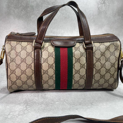 Gucci GG Sherry Line 2-Way Boston Bag Brown — view 2