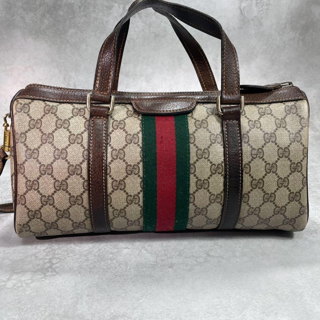 Gucci GG Sherry Line 2-Way Boston Bag Brown — view 3