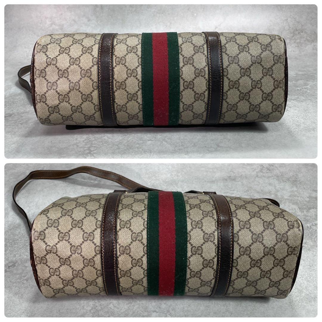 Gucci GG Sherry Line 2-Way Boston Bag Brown — view 8