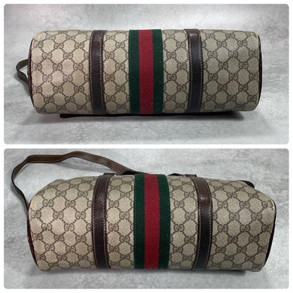 Gucci GG Sherry Line 2-Way Boston Bag Brown — view 8