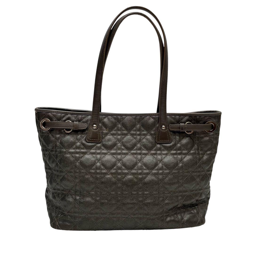 Dior Cannage Tote Denim Metallic — view 2