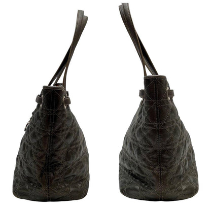 Dior Cannage Tote Denim Metallic — view 3
