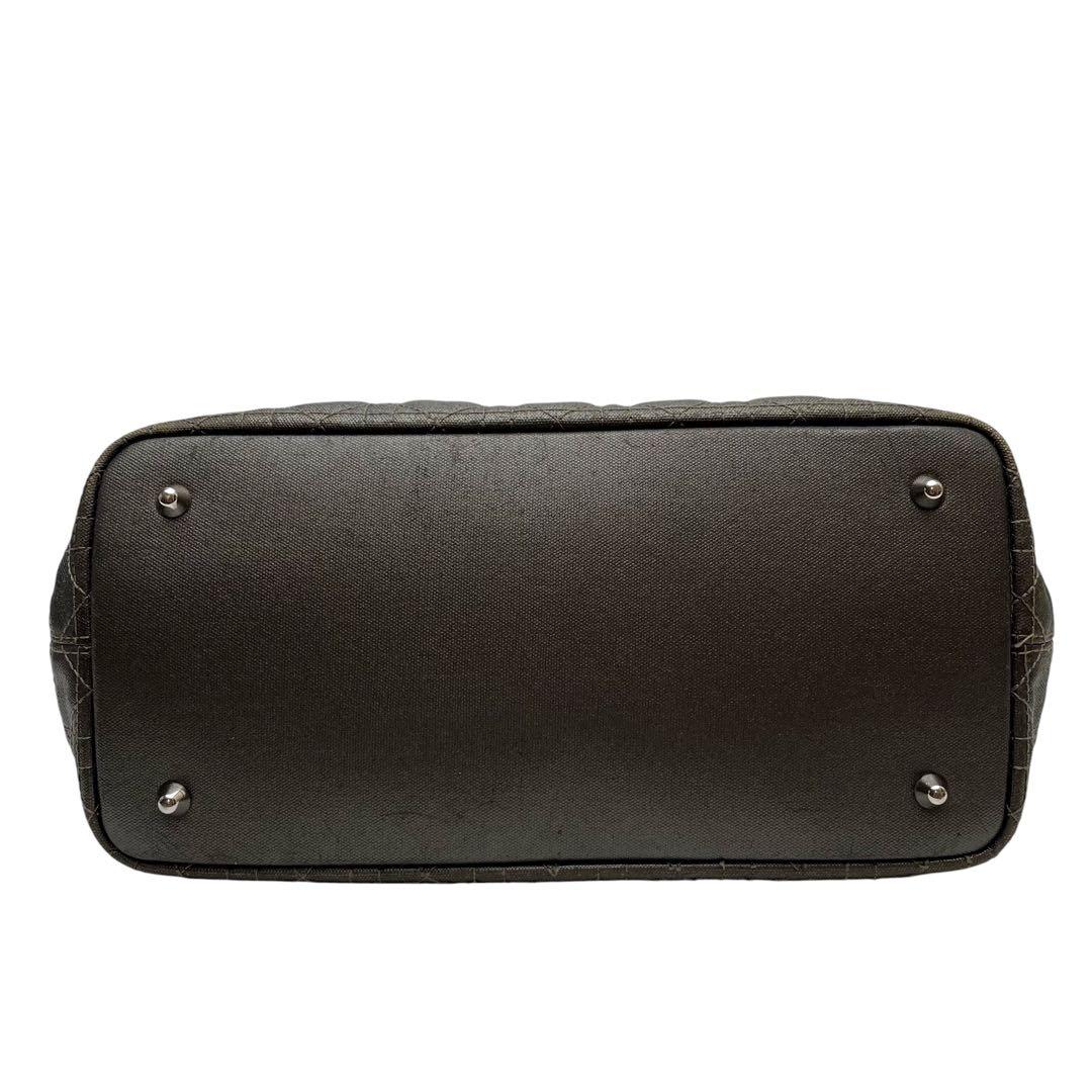 Dior Cannage Tote Denim Metallic — view 4