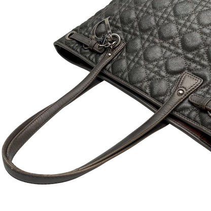Dior Cannage Tote Denim Metallic — view 6
