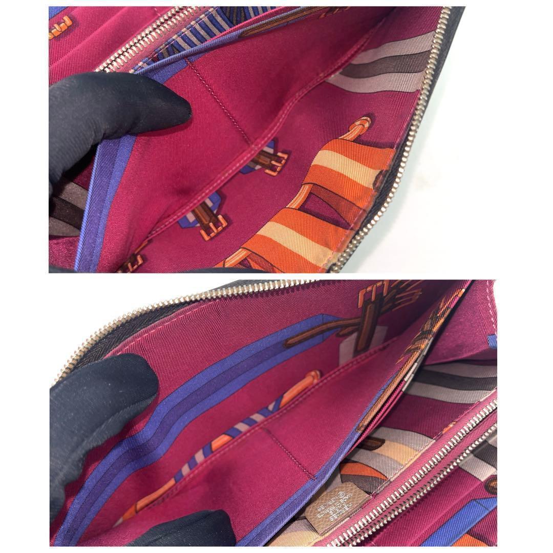 Hermes Azap Long Silk in Wallet Leather Black — view 5