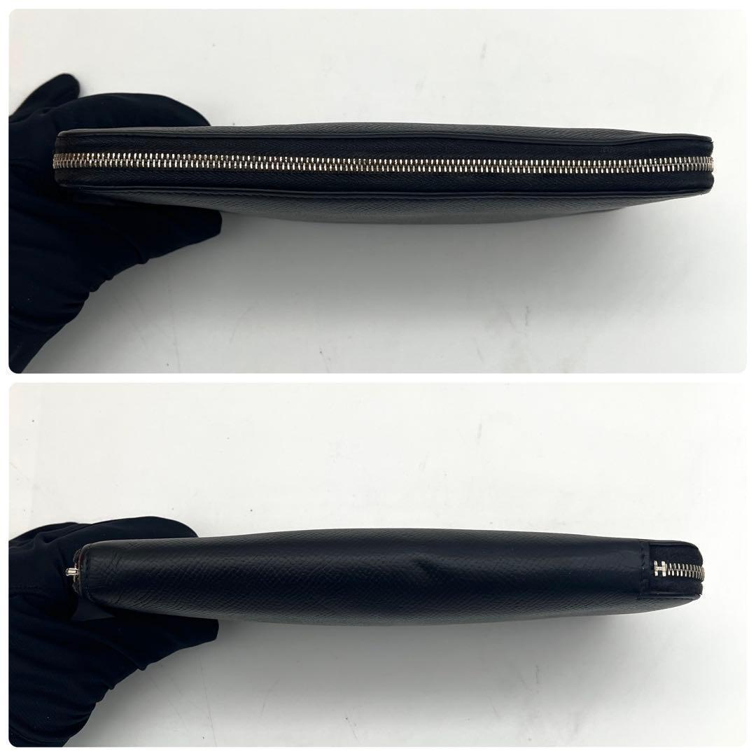 Hermes Azap Long Silk in Wallet Leather Black — view 7