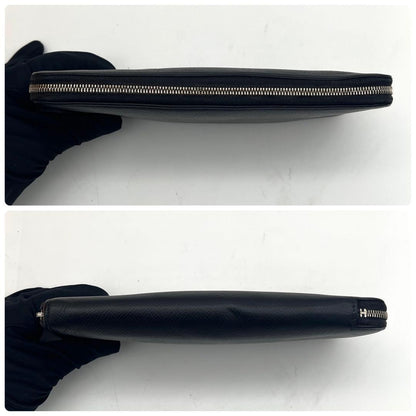 Hermes Azap Long Silk in Wallet Leather Black — view 7