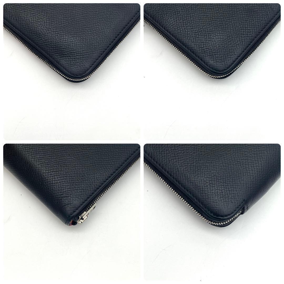 Hermes Azap Long Silk in Wallet Leather Black — view 8