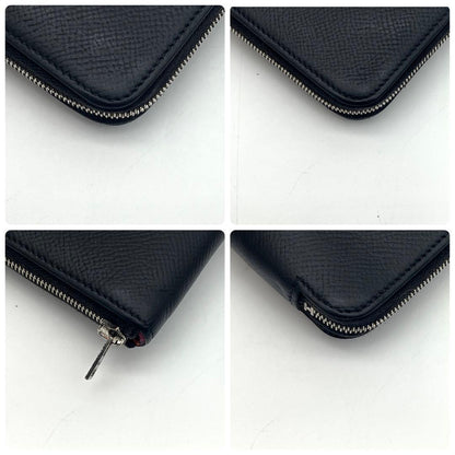 Hermes Azap Long Silk in Wallet Leather Black — view 9