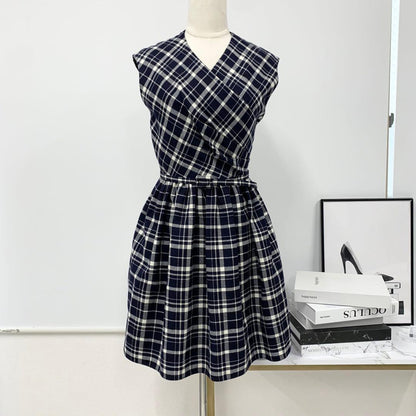 Dior Wool Dress Wrap Over Short