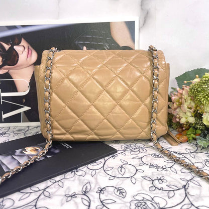 Chanel Double Flap Chain Shoulder Bag Quilted — view 3