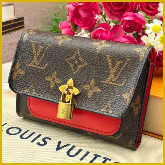 Louis Vuitton Monogram Portefeuille Flower Compact Wallet