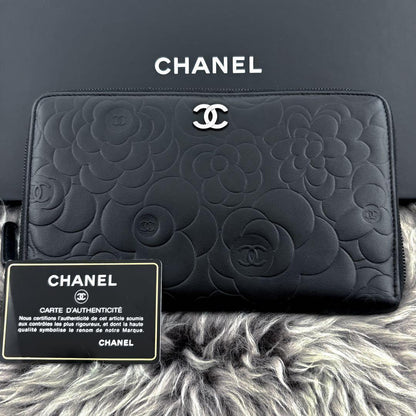 Chanel Wallet Camellia Zip Around Organizer — view 2