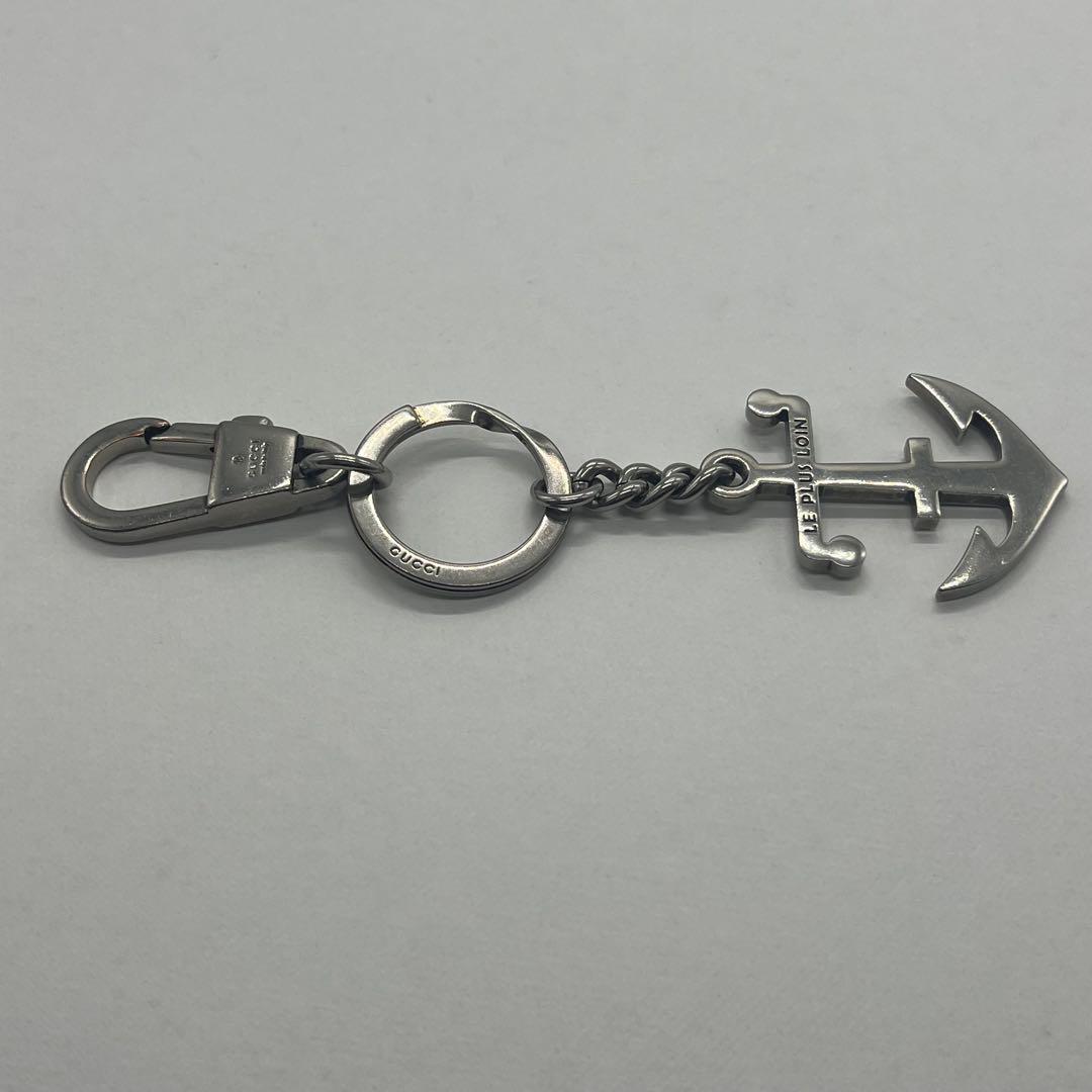 Gucci Anchor Key Ring Silver Color Motif Key Holder — view 3