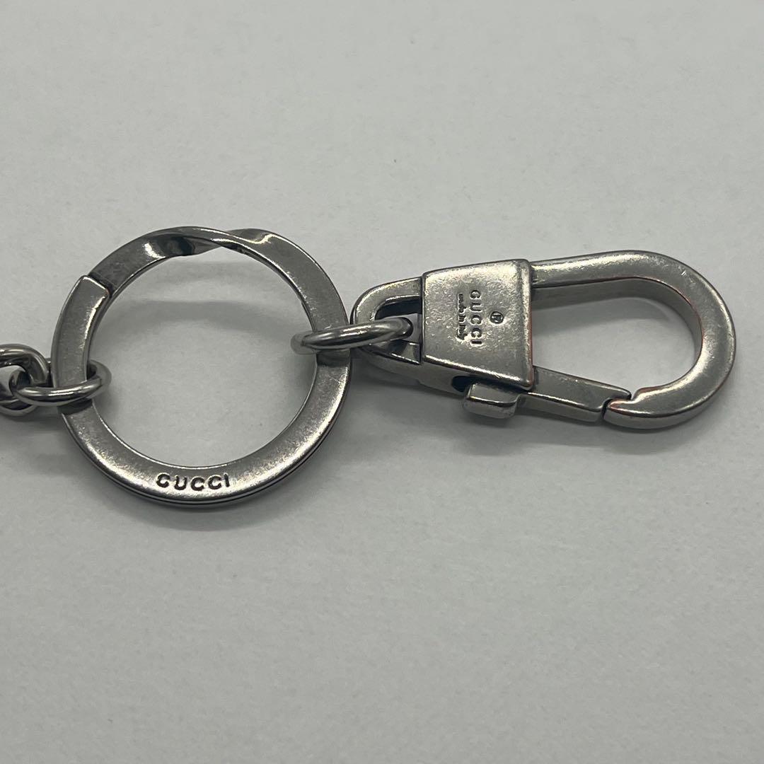 Gucci Anchor Key Ring Silver Color Motif Key Holder — view 7