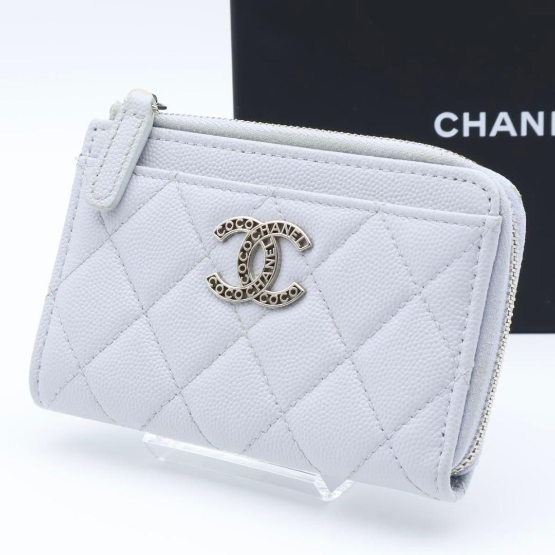 Chanel Fragment Case Quilted Caviar Leather