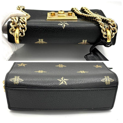 Gucci Che Padlock Star Black Handbag — view 4