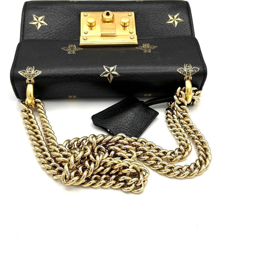 Gucci Che Padlock Star Black Handbag — view 5