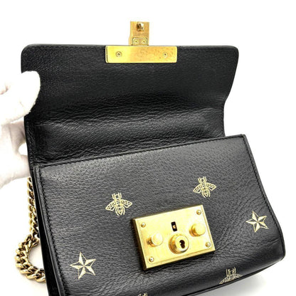 Gucci Che Padlock Star Black Handbag — view 6