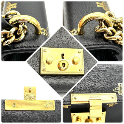 Gucci Che Padlock Star Black Handbag — view 9