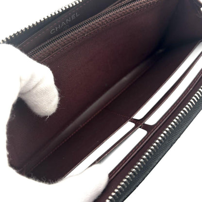 Chanel Wallet Quilted Zip Around Caviar — view 9