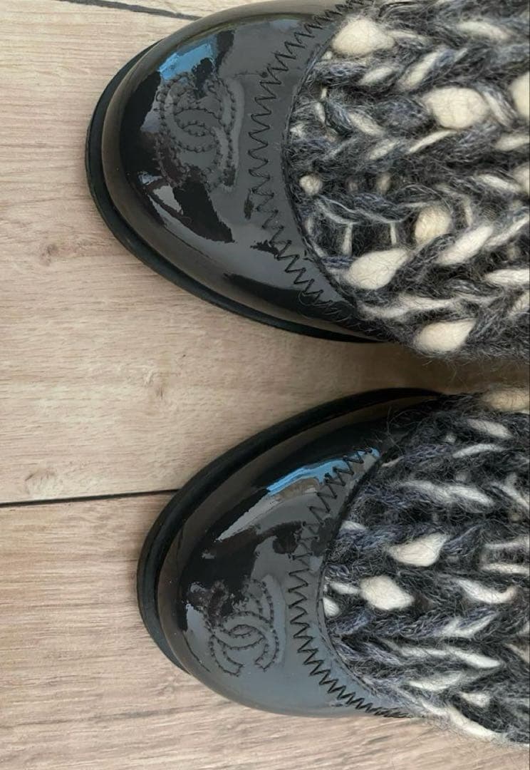 Chanel Knit High Heels Boots — view 7