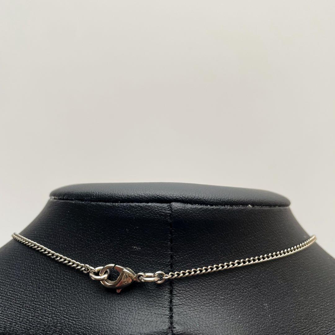 Chanel CC Logo Necklace Line Stone Icon Coco