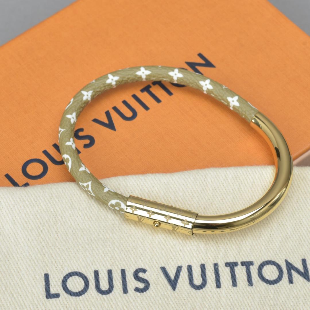 Louis Vuitton Bracelet Duogram Monogram Khaki
